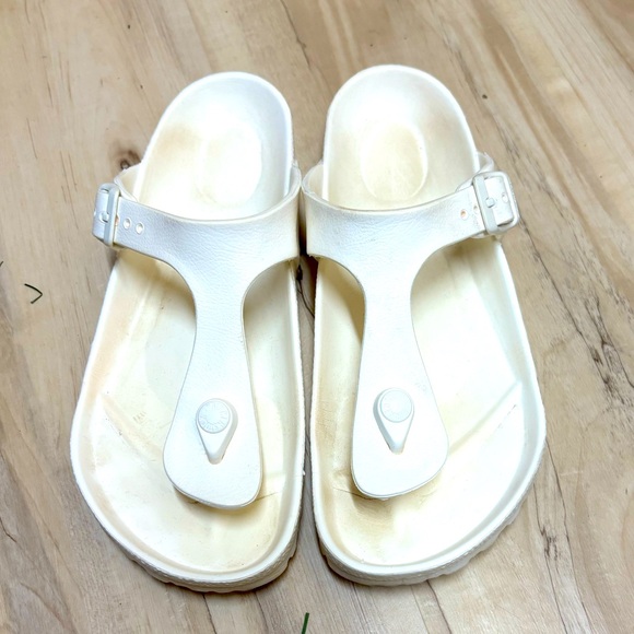 Birkenstock gizeh white thong eva sandals 37 - Picture 1 of 4